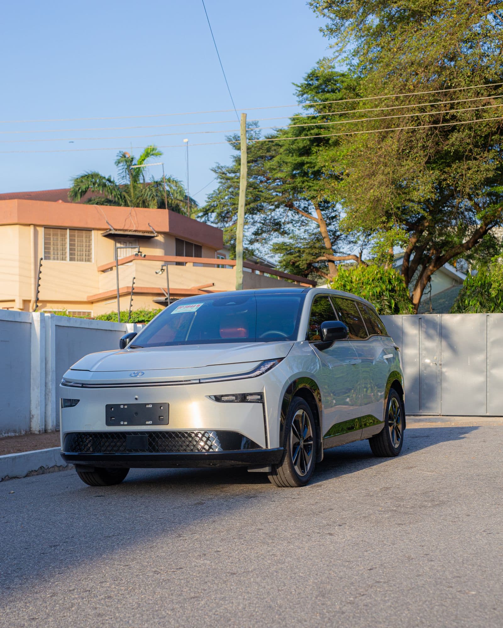 Modern electric SUV on an open road